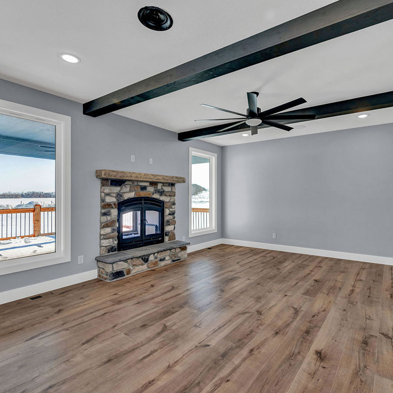 lovely family fireplace