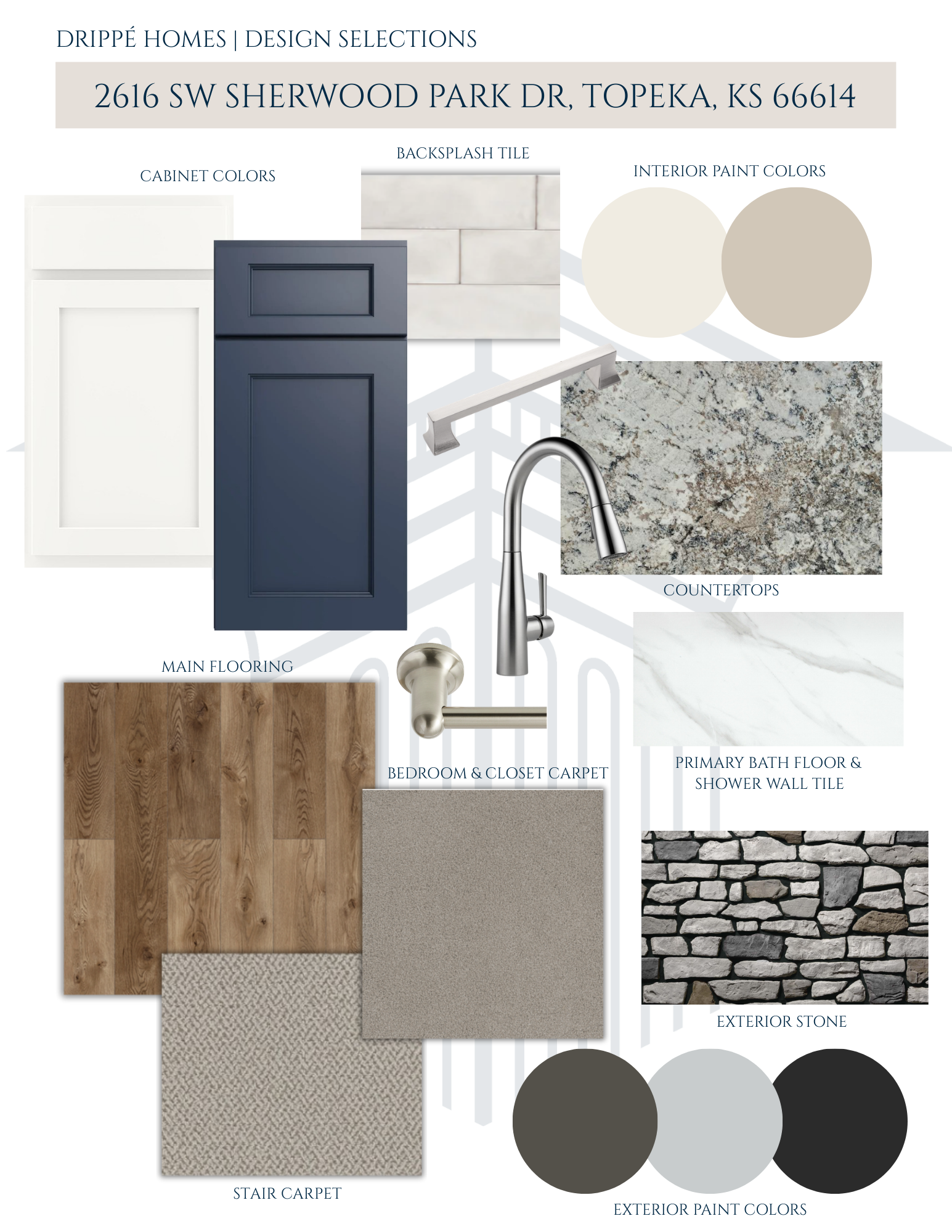 Design Sheet – Lot 6, 2616 SW Sherwood Park