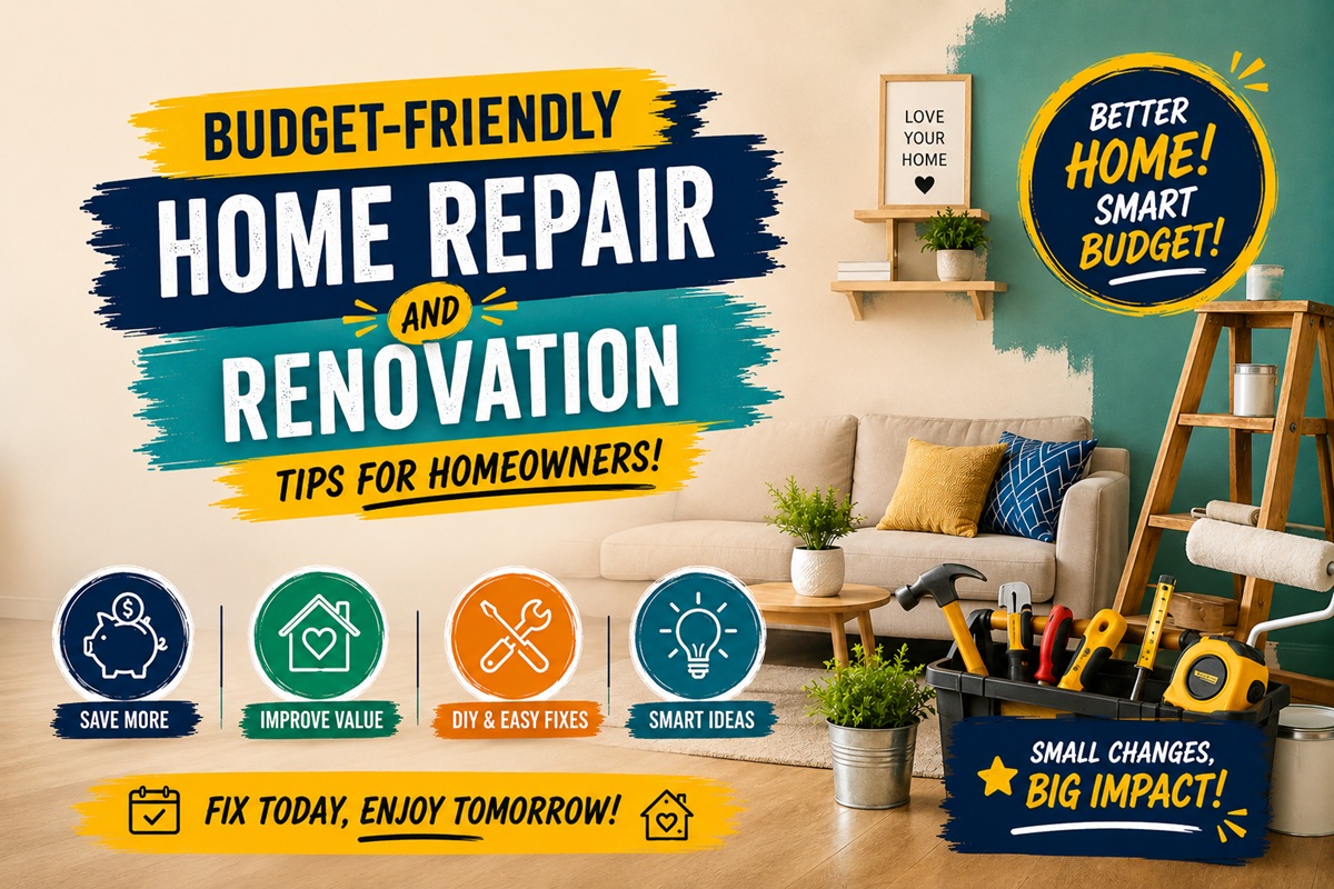 Budget Friendly home repair and renovation tips